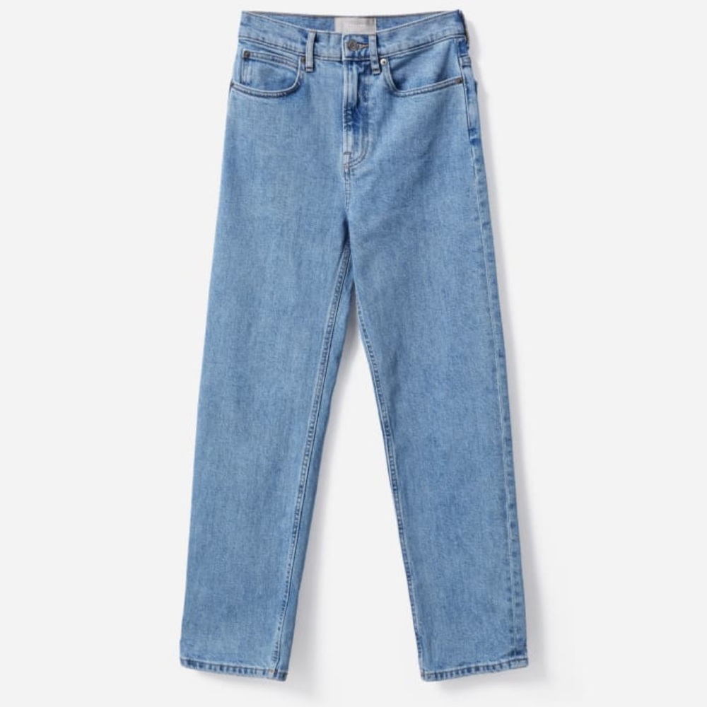 Everlane Way-High Organic Cotton Jeans - Light Indigo - Regular Length